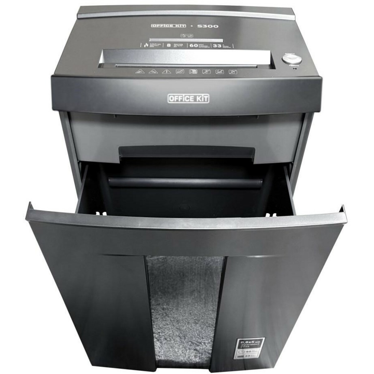 Шредер Office Kit S300, черный
