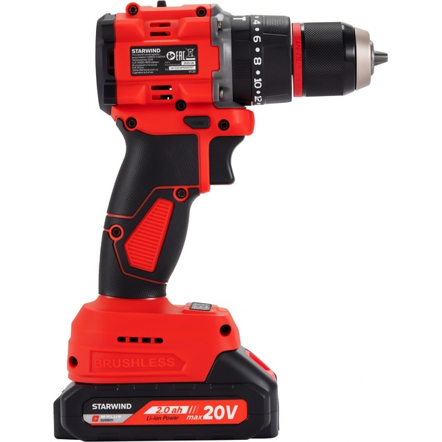 Дрель-шуруповерт Starwind CDB20-2.0 / 2hs1 (Цвет: Red) Дрель-шуруповерт Starwind CDB20-2.0 / 2hs1 (Цвет: Red)