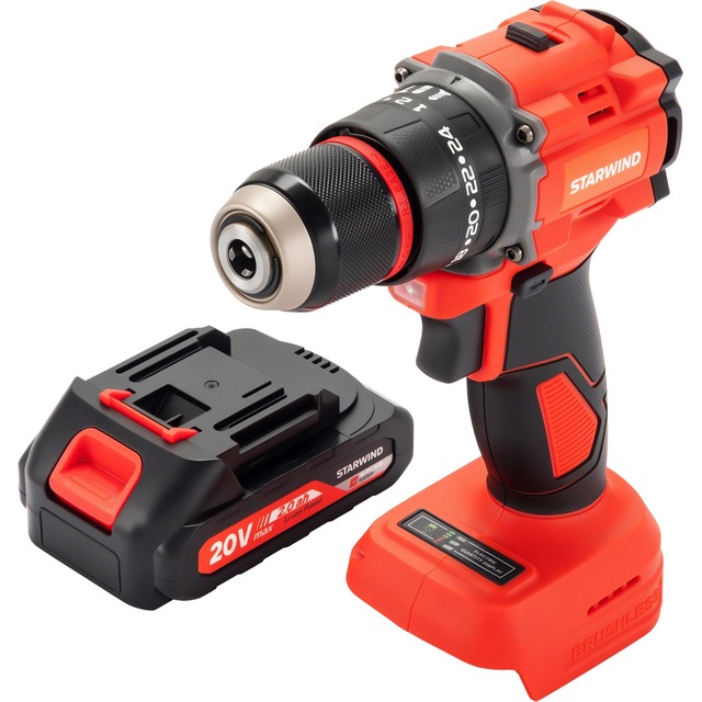 Дрель-шуруповерт Starwind CDB20-2.0 / 2hs1 (Цвет: Red) Дрель-шуруповерт Starwind CDB20-2.0 / 2hs1 (Цвет: Red)