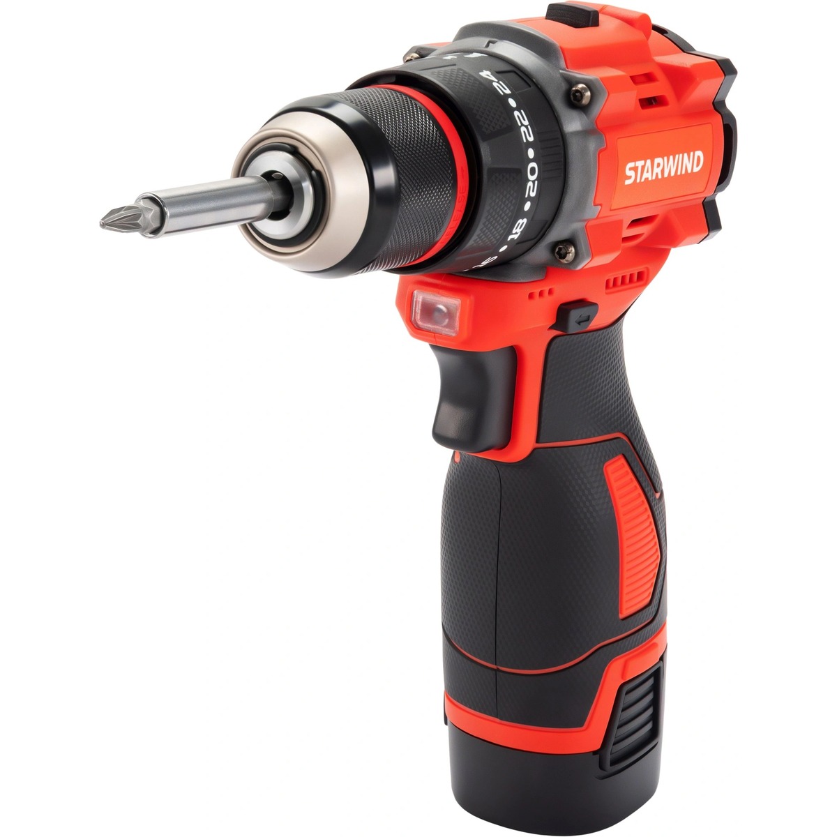 Дрель-шуруповерт Starwind CDBT16-2.0/2hs1 (Цвет: Red)