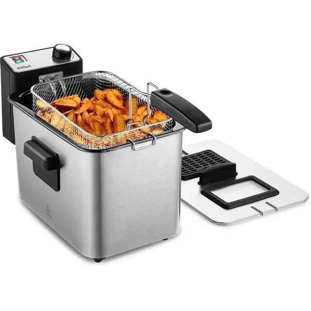Фритюрница Kitfort КТ-4053 (Цвет: Silver / Black) Фритюрница Kitfort КТ-4053 (Цвет: Silver / Black)