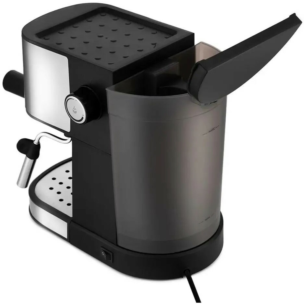 Кофеварка рожковая Kitfort КТ-753 (Цвет: Black/Inox)