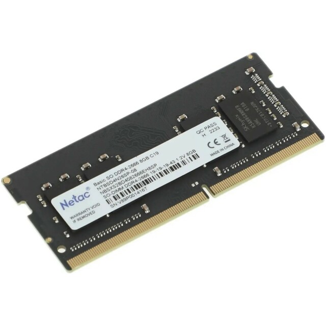 Память DDR4 8Gb 2666Mhz Netac NTBSD4N26SP-08