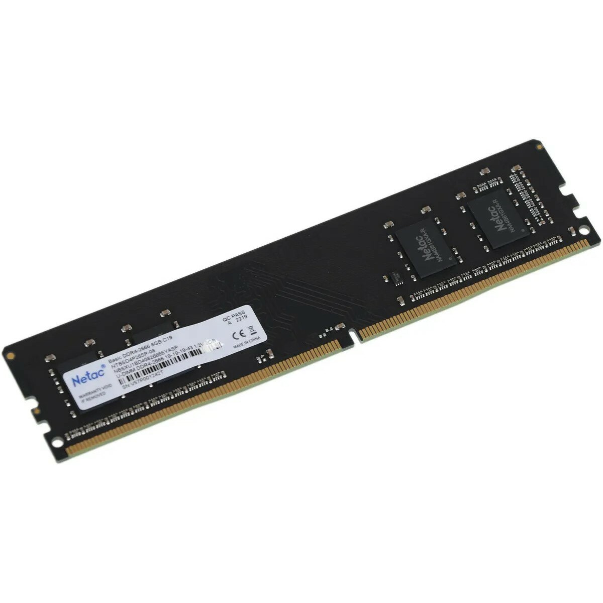 Память DDR4 8Gb 2666Mhz Netac NTBSD4P26SP-08