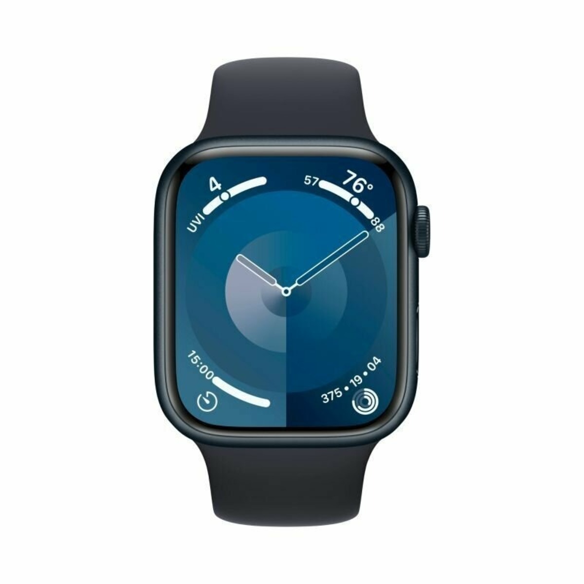 Умные часы Apple Watch Series 9 45mm Aluminum Case with Sport Band M / L (Цвет: Midnight)