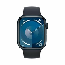 Умные часы Apple Watch Series 9 45mm Aluminum Case with Sport Band M/L (Цвет: Midnight)