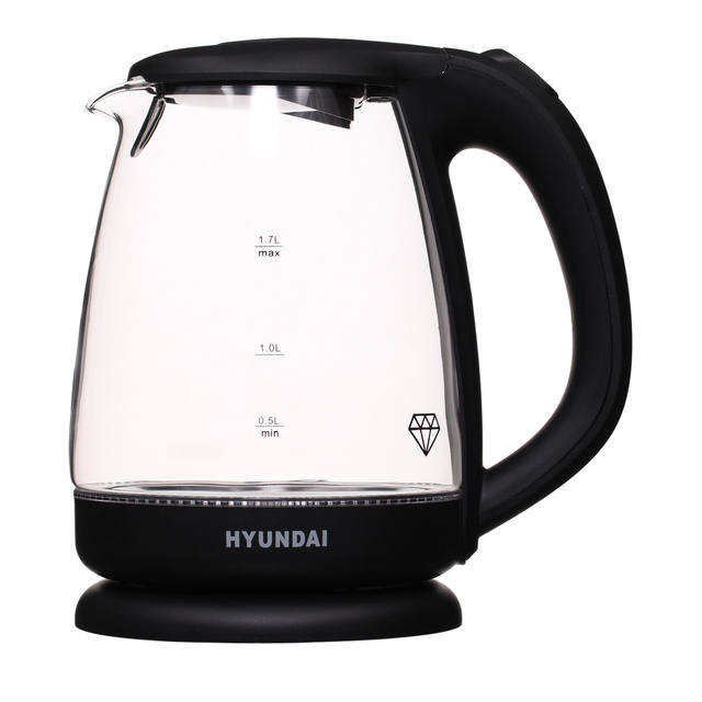 Чайник электрический Hyundai HYK-G1001, черный