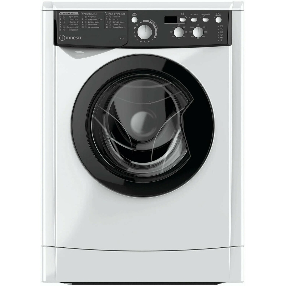 Стиральная машина Indesit EWUD 4105 BK CIS, белый