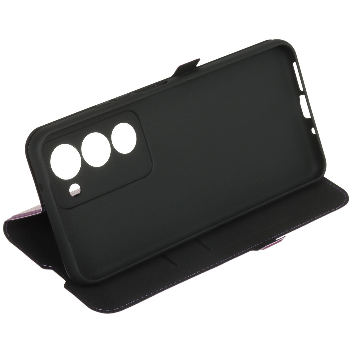 Чехол-книжка Borasco Book Case для смартфона Xiaomi Redmi 15 4G (Цвет:Фиолетовый) 