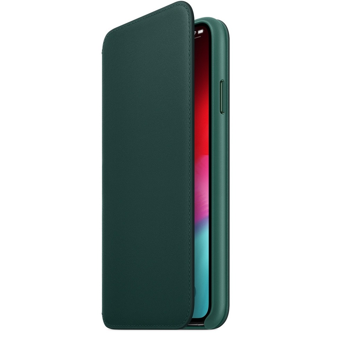 Чехол-книжка Apple для Apple iPhone XS Max Leather Folio (Цвет: Forest Green)