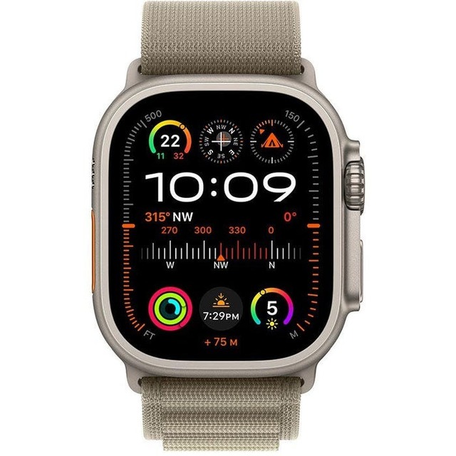 Умные часы Apple Watch Ultra 2 49mm Titanium Case with Alpine Loop L (Цвет: Olive)