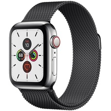 Умные часы Apple Watch Series 5 GPS + Cellular 40mm Stainless Steel Case with Milanese Loop (Цвет: Space Black)