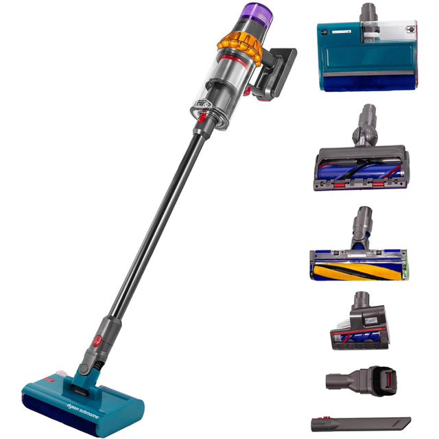 Пылесос моющий Dyson V15s Detect Submarine SV47 (Цвет: Yellow / Nickel)