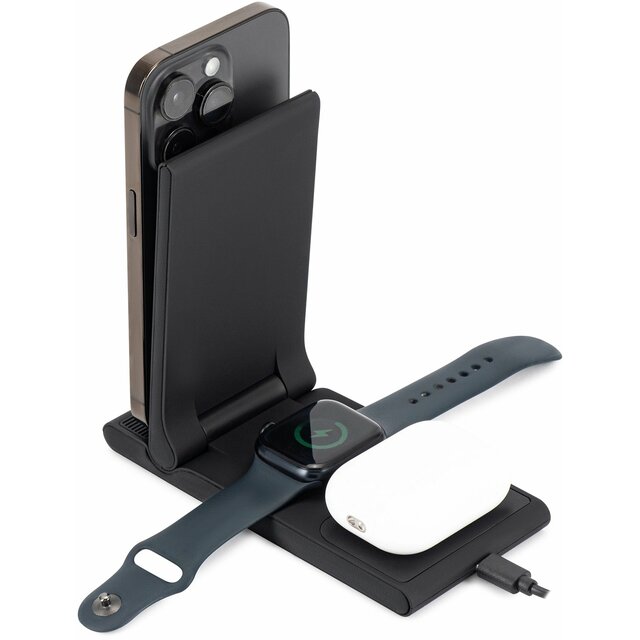 Беспроводное зар. / устр. Buro CWC-QC5 15W 3A (QI) USB-C, черный