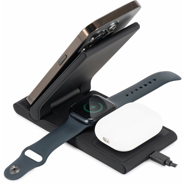Беспроводное зар. / устр. Buro CWC-QC5 15W 3A (QI) USB-C, черный