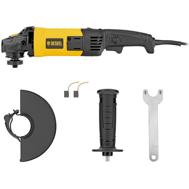 Углошлифовальная машина Denzel AGD125-1100L (Цвет: Yellow / Black) Углошлифовальная машина Denzel AGD125-1100L (Цвет: Yellow / Black)
