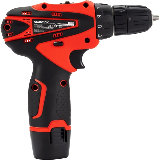 Дрель-шуруповерт Starwind CDT12-2.0 / 2S1 (Цвет: Red) Дрель-шуруповерт Starwind CDT12-2.0 / 2S1 (Цвет: Red)