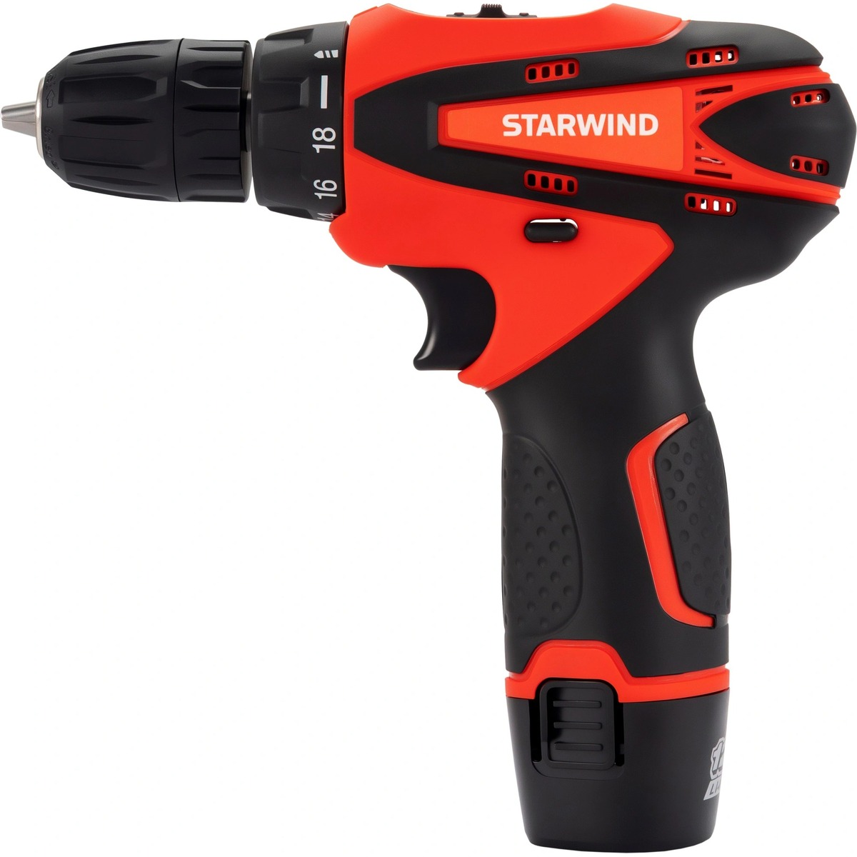 Дрель-шуруповерт Starwind CDT12-2.0/2S1 (Цвет: Red)