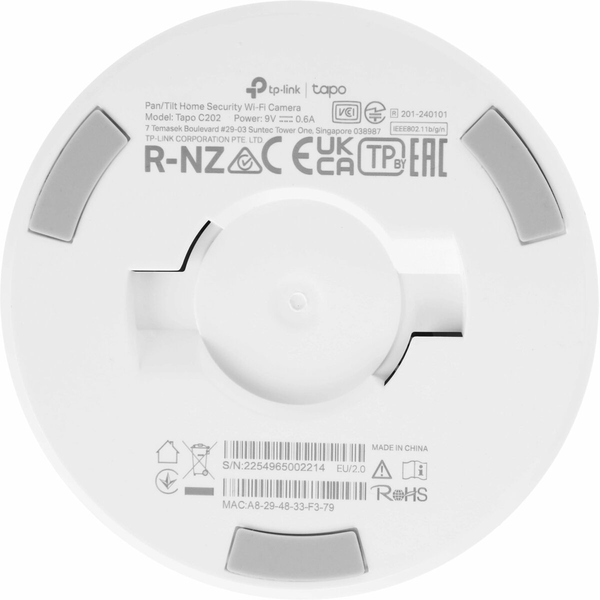 Камера видеонаблюдения IP TP-Link Tapo C202, белый