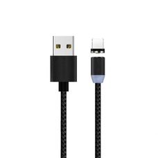 Кабель Devia Gracious Series Magnetic Charging USB to Lightning Cable 1m, черный