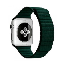 Ремешок кожаный Dismac Elegant Series Leather Loop для Apple Watch 38/40 mm (Цвет: Forest Green)