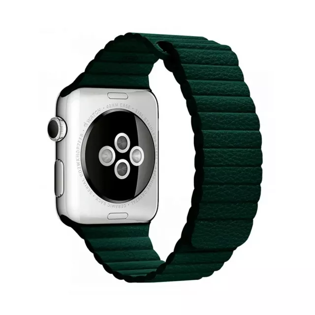 Ремешок кожаный Dismac Elegant Series Leather Loop для Apple Watch 38/40 mm (Цвет: Forest Green)