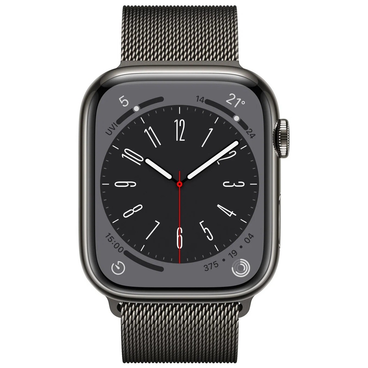 Умные часы Apple Watch Series 8 45mm Stainless Steel Case with Milanese Loop (Цвет: Graphite)