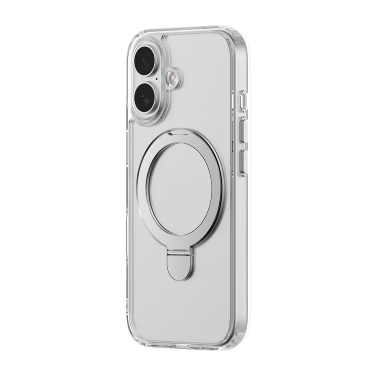 Чехол-накладка Devia Clean Series Magnetic Shockproof Stand Case для iPhone 17 (Цвет: Clear)