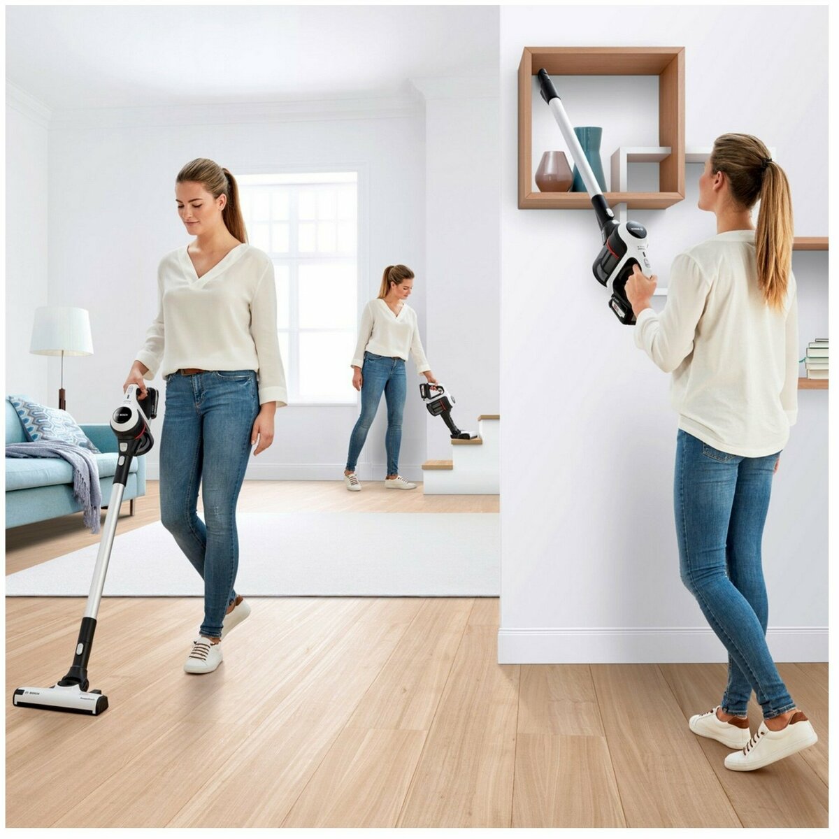 Пылесос беспроводной Bosch BCS611AM (Цвет: White)