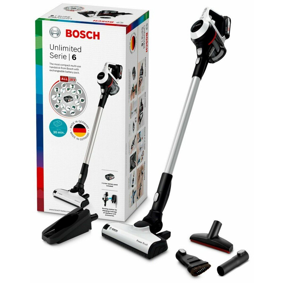 Пылесос беспроводной Bosch BCS611AM (Цвет: White)