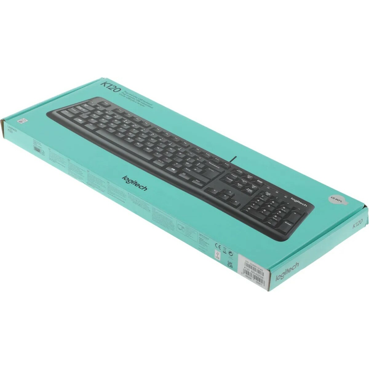 Клавиатура Logitech K120, черный 