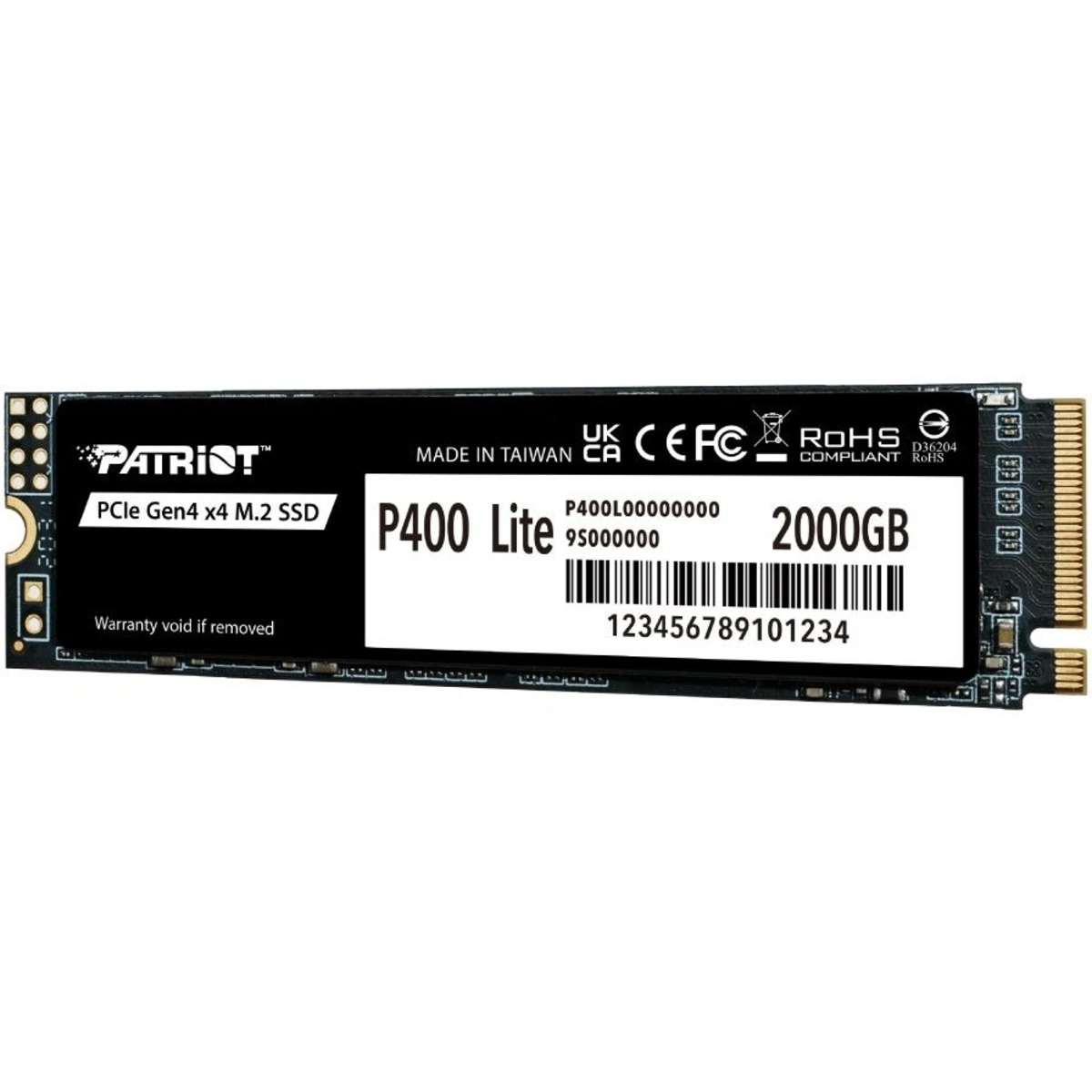 Накопитель SSD Patriot PCIe 4.0 x4 2TB P400LP2KGM28H