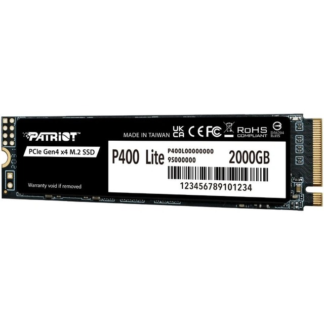 Накопитель SSD Patriot PCIe 4.0 x4 2TB P400LP2KGM28H