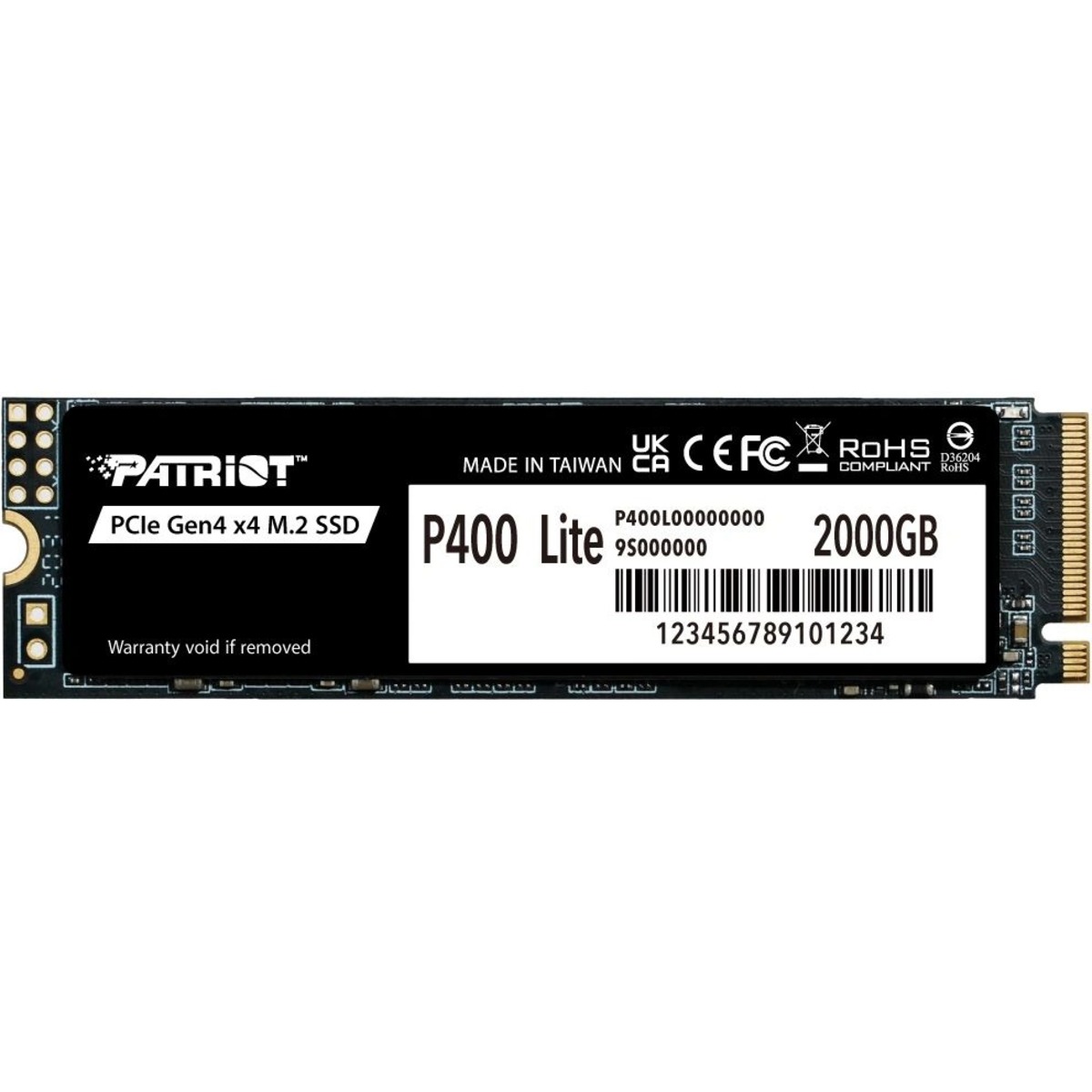 Накопитель SSD Patriot PCIe 4.0 x4 2TB P400LP2KGM28H