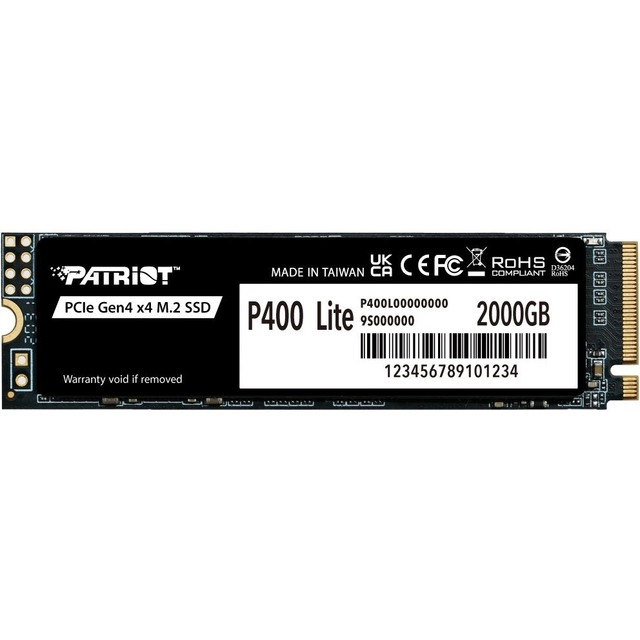 Накопитель SSD Patriot PCIe 4.0 x4 2TB P400LP2KGM28H
