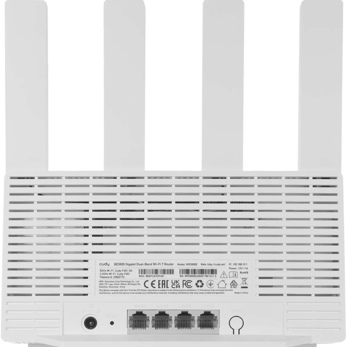 Wi-Fi роутер Cudy WR3600E 