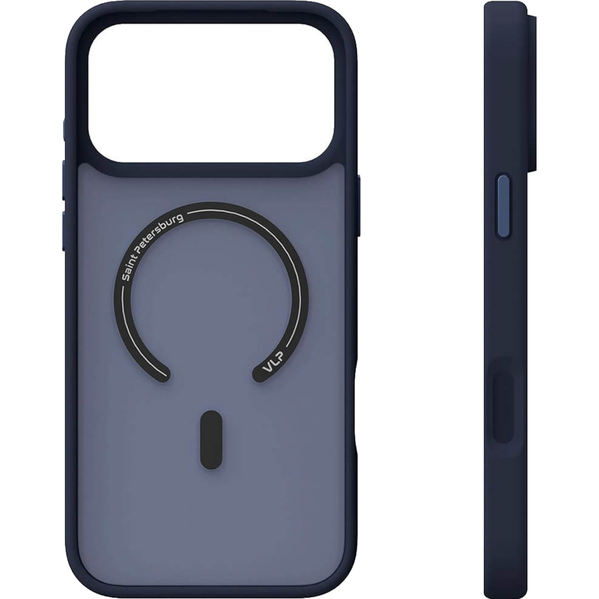 Чехол-накладка VLP Lite Bloom Case with MagSafe для смартфона Apple iPhone 17 Pro Max, тёмно-синий