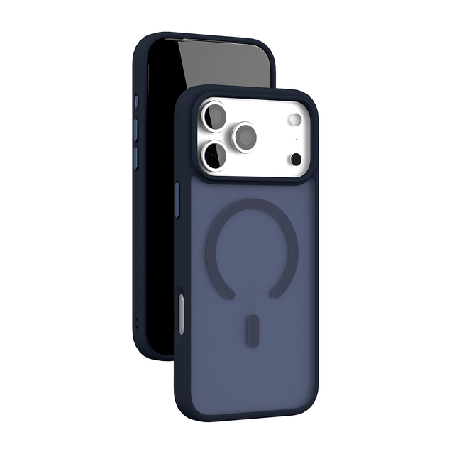 Чехол-накладка VLP Lite Bloom Case with MagSafe для смартфона Apple iPhone 17 Pro Max, тёмно-синий