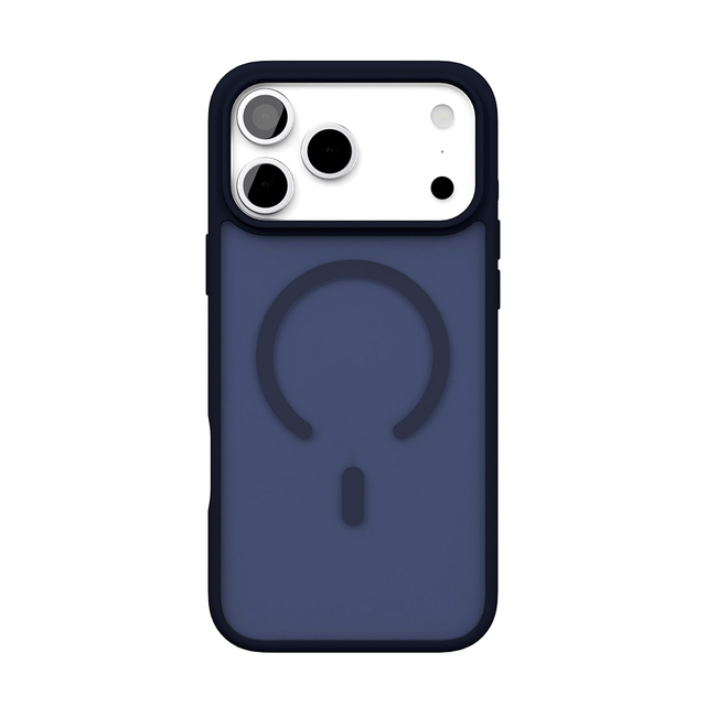 Чехол-накладка VLP Lite Bloom Case with MagSafe для смартфона Apple iPhone 17 Pro Max, тёмно-синий