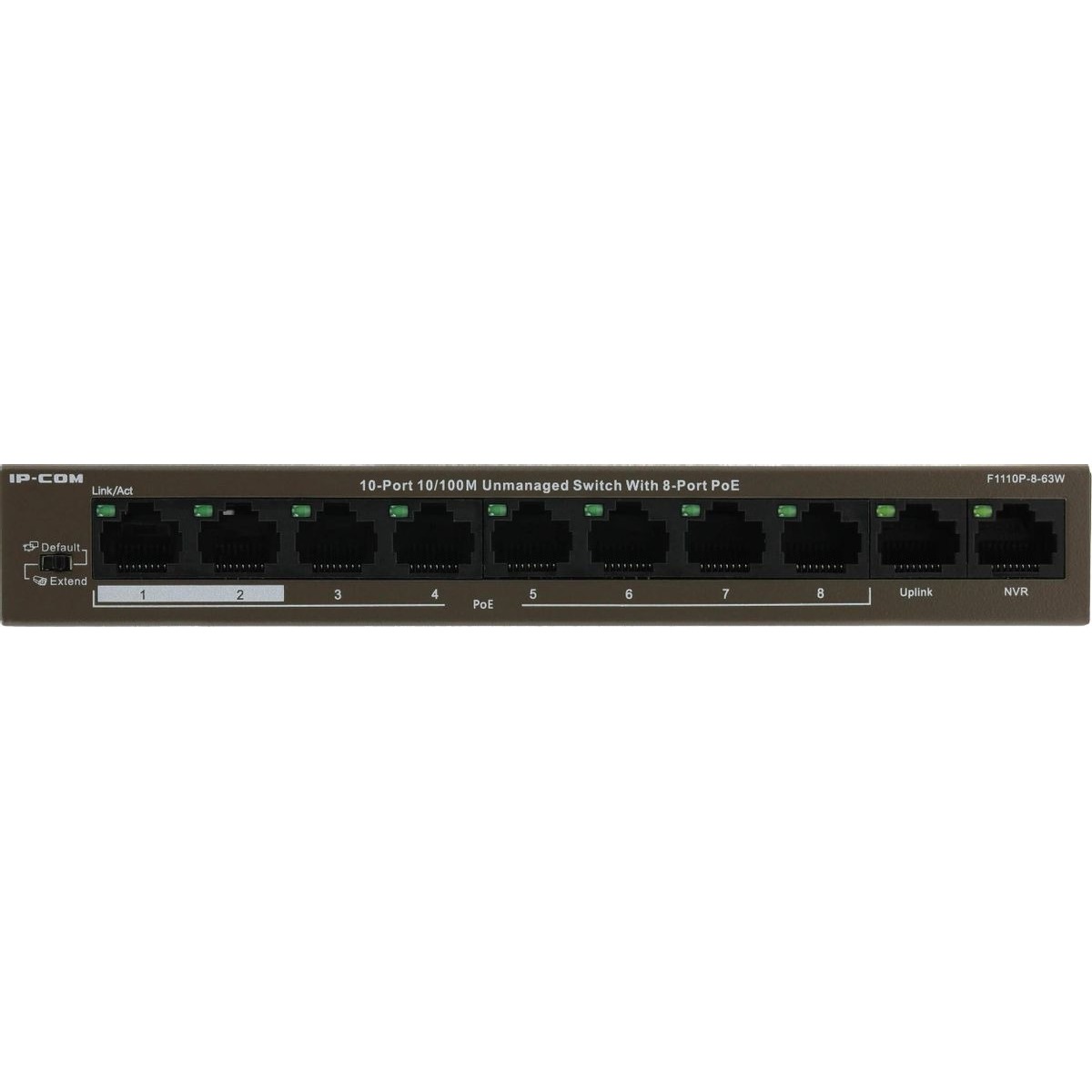 Коммутатор IP-Com F1110P-8-63W