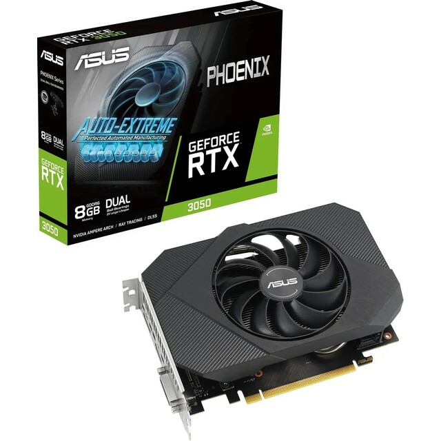 Видеокарта ASUS GeForce RTX 3050 Phoenix V2 8Gb (PH-RTX3050-8G-V2)