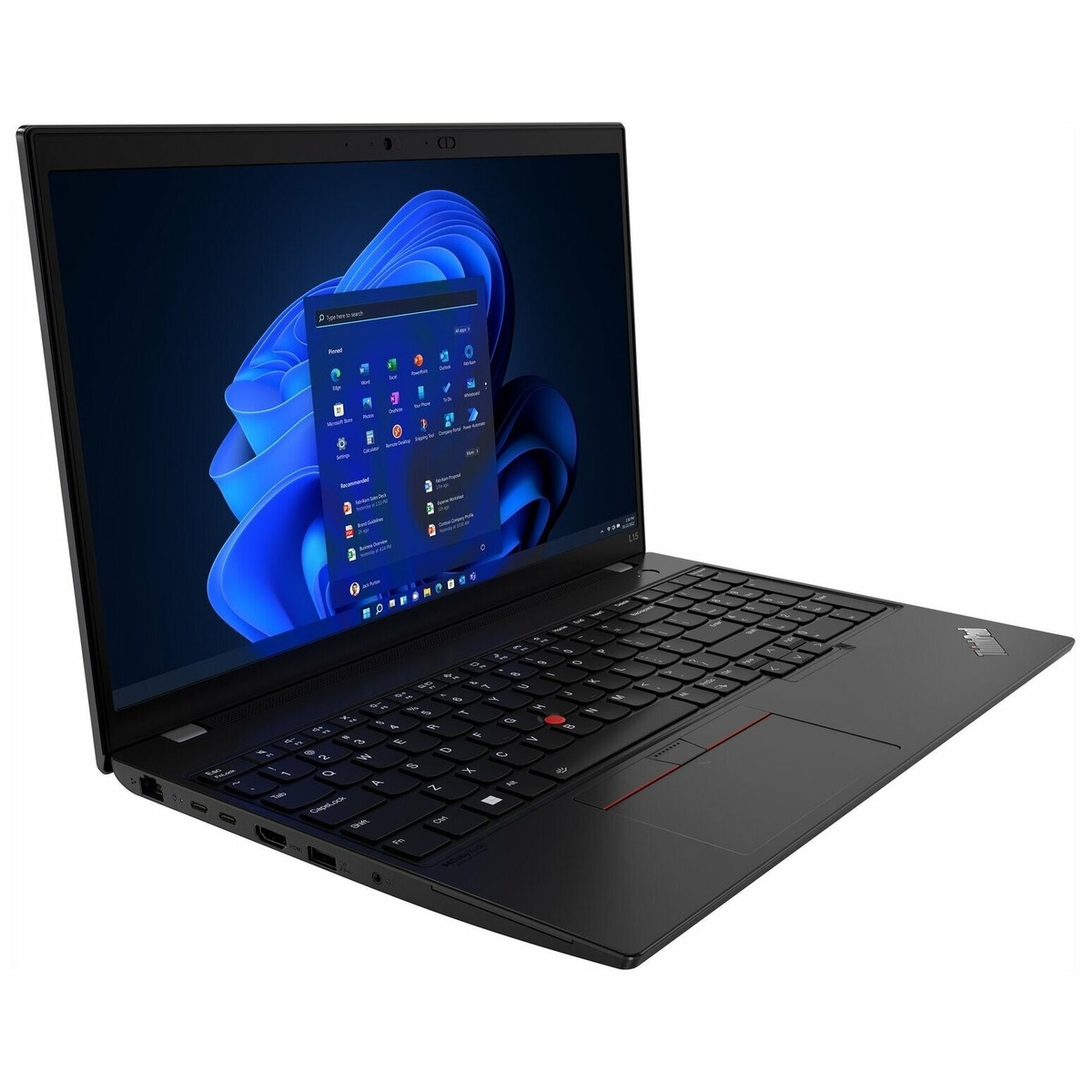 Ноутбук Lenovo ThinkPad L15 G3 Core i5 1235U / 8Gb / SSD256Gb / Intel UHD Graphics / 15.6 / 1920x1080 / Windows 11 Professional / black / WiFi / BT / Cam
