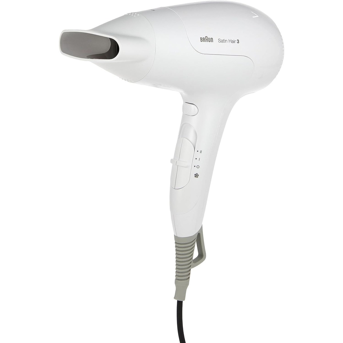 Фен-щетка Braun BRHD385E, белый