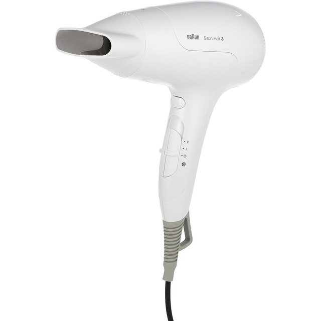 Фен-щетка Braun BRHD385E, белый