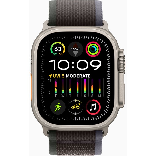 Умные часы Apple Watch Ultra 2 49mm Titanium Case with Trail Loop M/L (Цвет: Blue/Black)