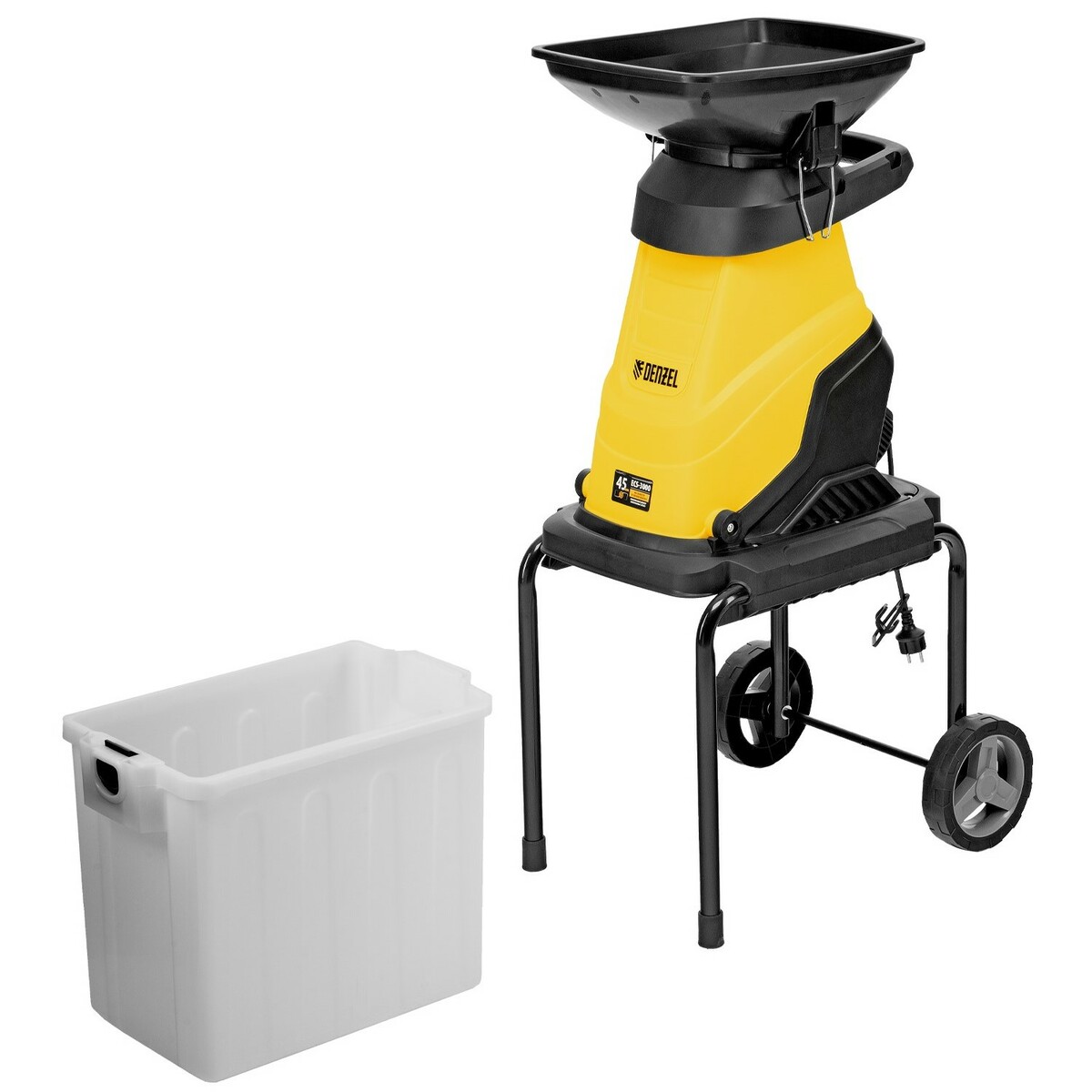 Садовый измельчитель DENZEL ECS-3000 (Цвет: Yellow)