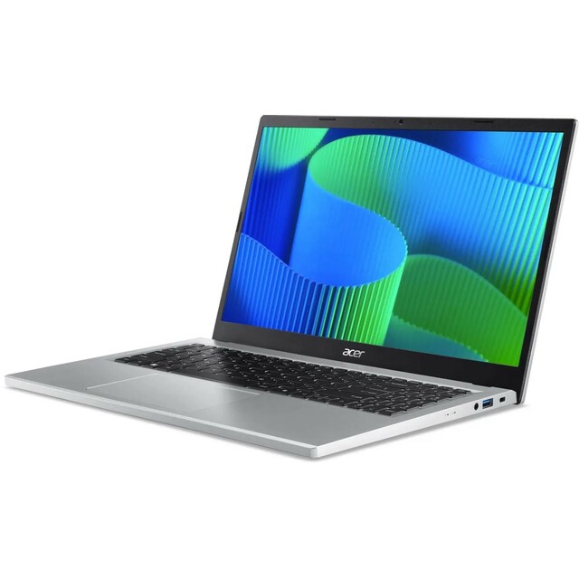 Ноутбук Acer Extensa 15 EX215-34-P0AB (Intel N200 1Ghz/8Gb LPDDR5/SSD 256Gb/Intel UHD Graphics/15.6 /TN/FHD (1920x1080)/noOS/silver/WiFi/BT/Cam) 