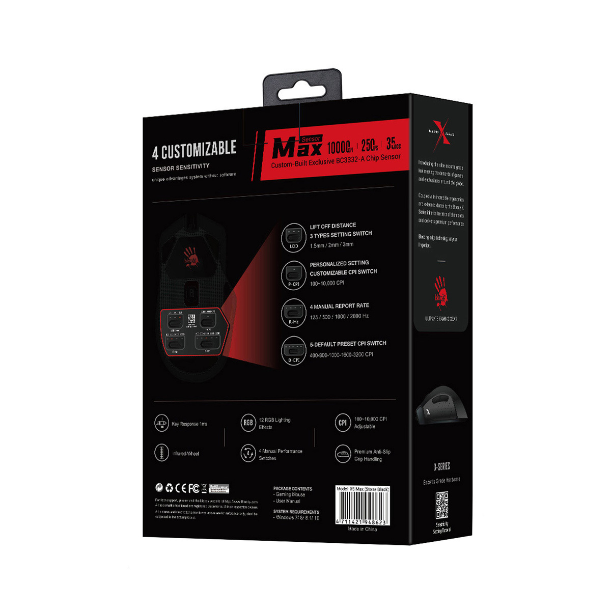 Мышь A4 Bloody X5 Max (Цвет: Black)