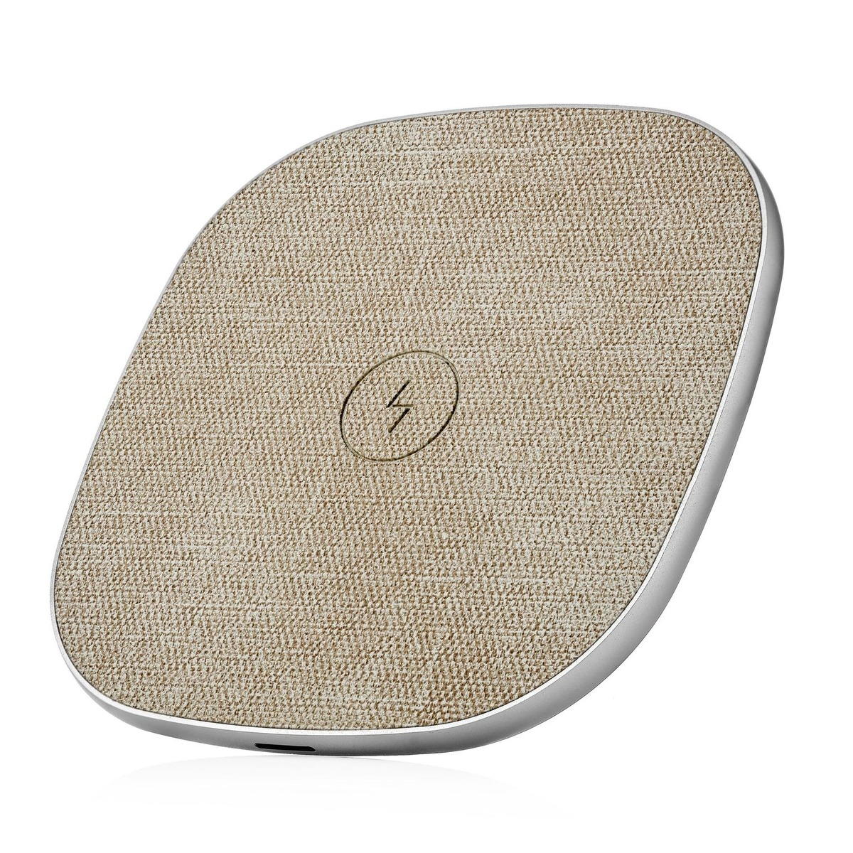 Беспроводное зарядное устройство uBear Stream Wireless Charger с быстрой зарядкой 10W (Цвет: Beige)