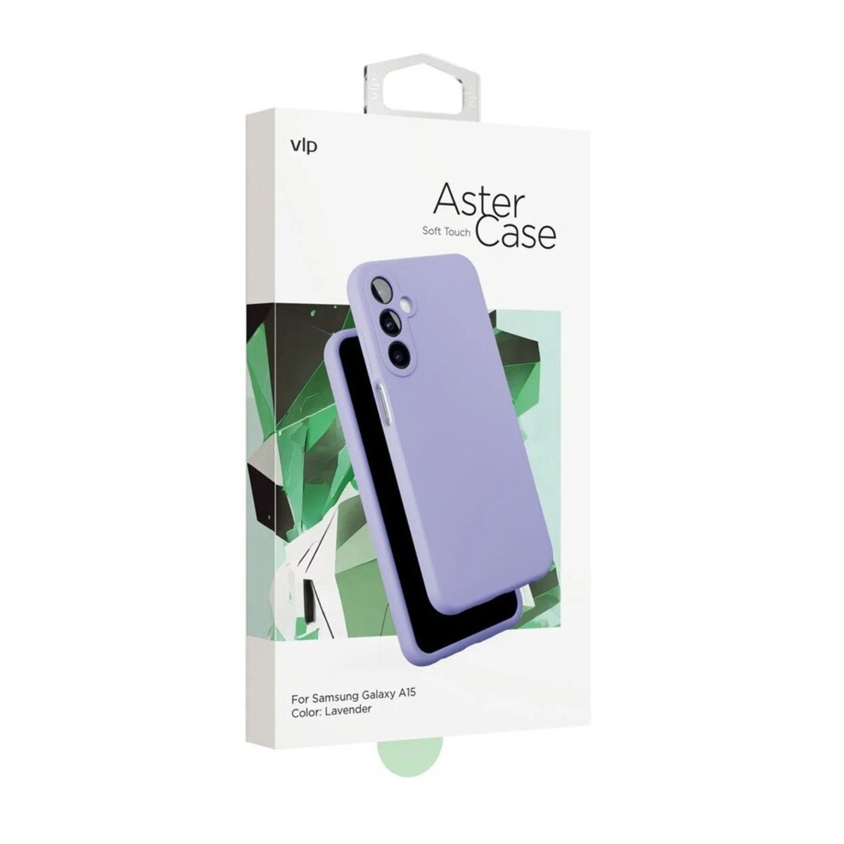 Чехол-накладка VLP Aster Сase для смартфона Samsung Galaxy A15 (Цвет: Lavender)